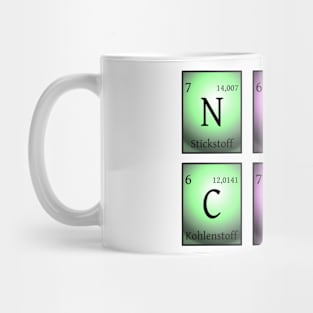 nerdy club in chemical elements... Mug